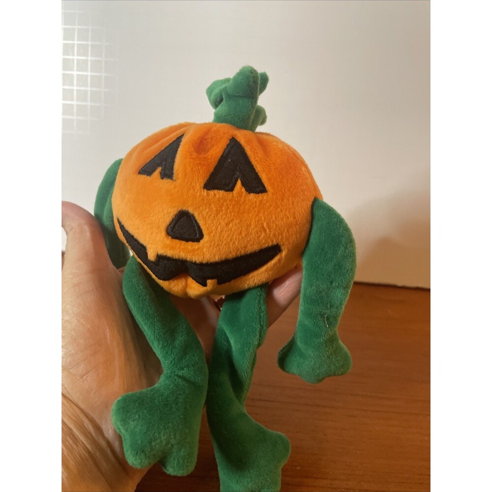 Vintage Pumkin Pumpkin Beanie Babies 1998 Plush TY Halloween Fall